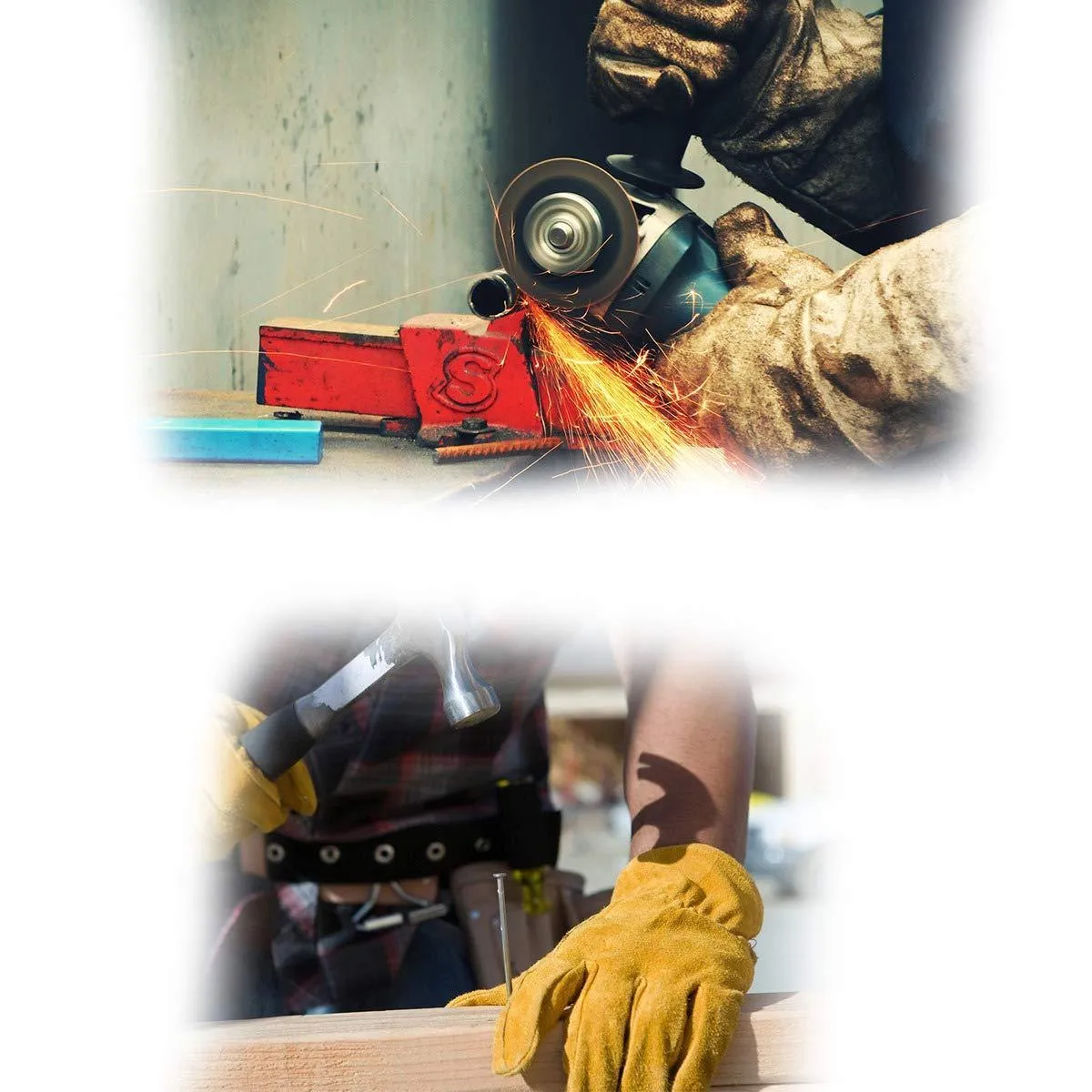 716 Protective Durable Heat Resistant Welding Gloves