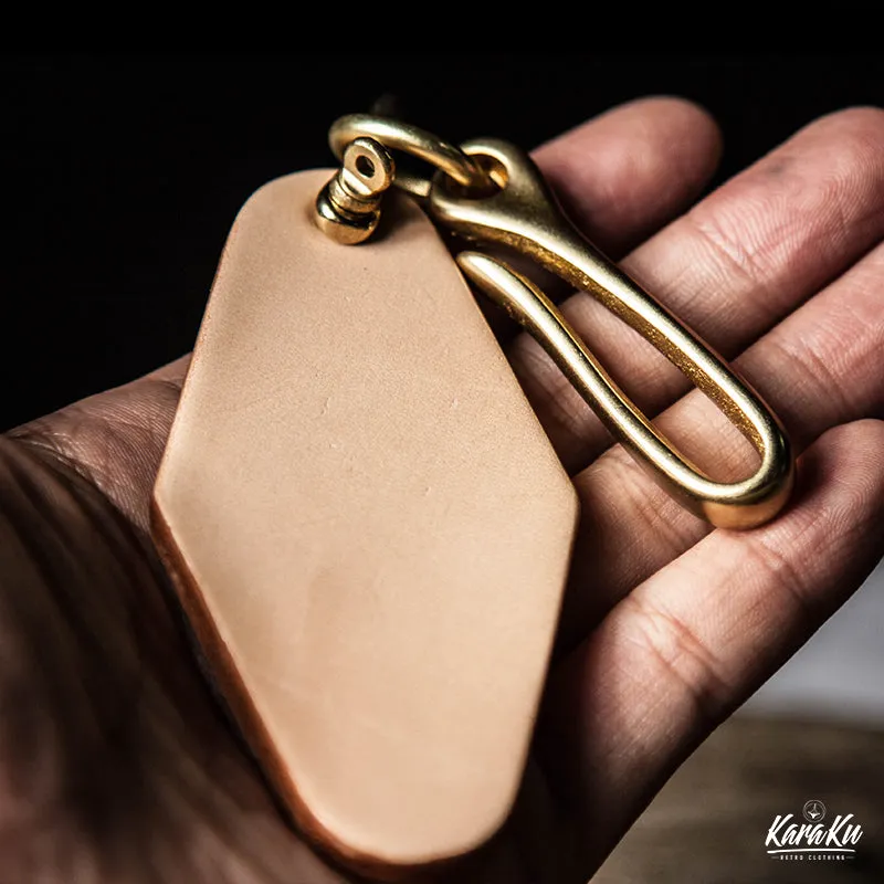 Artisan handmade Leather Keychain