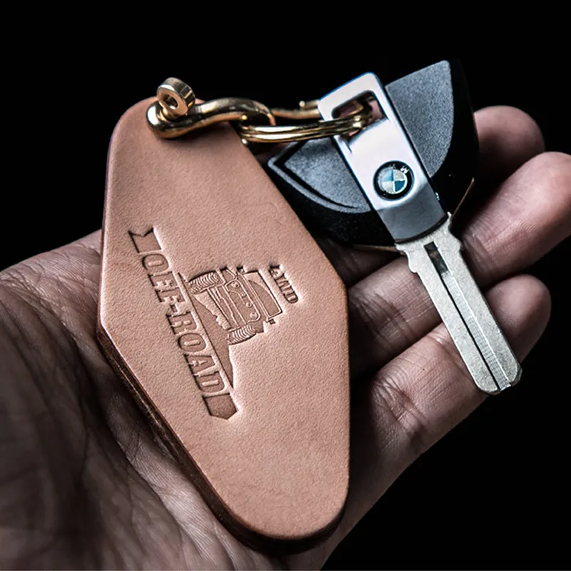 Artisan handmade Leather Keychain