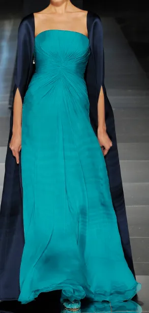 Bright Turquoise Silk Chiffon