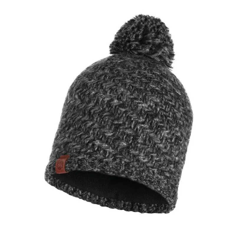 Buff Knitted & Polar Hat Agna black muts