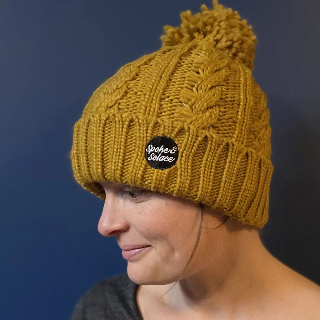 Cable Knit Melange Beanie - Spoke and Solace Circle