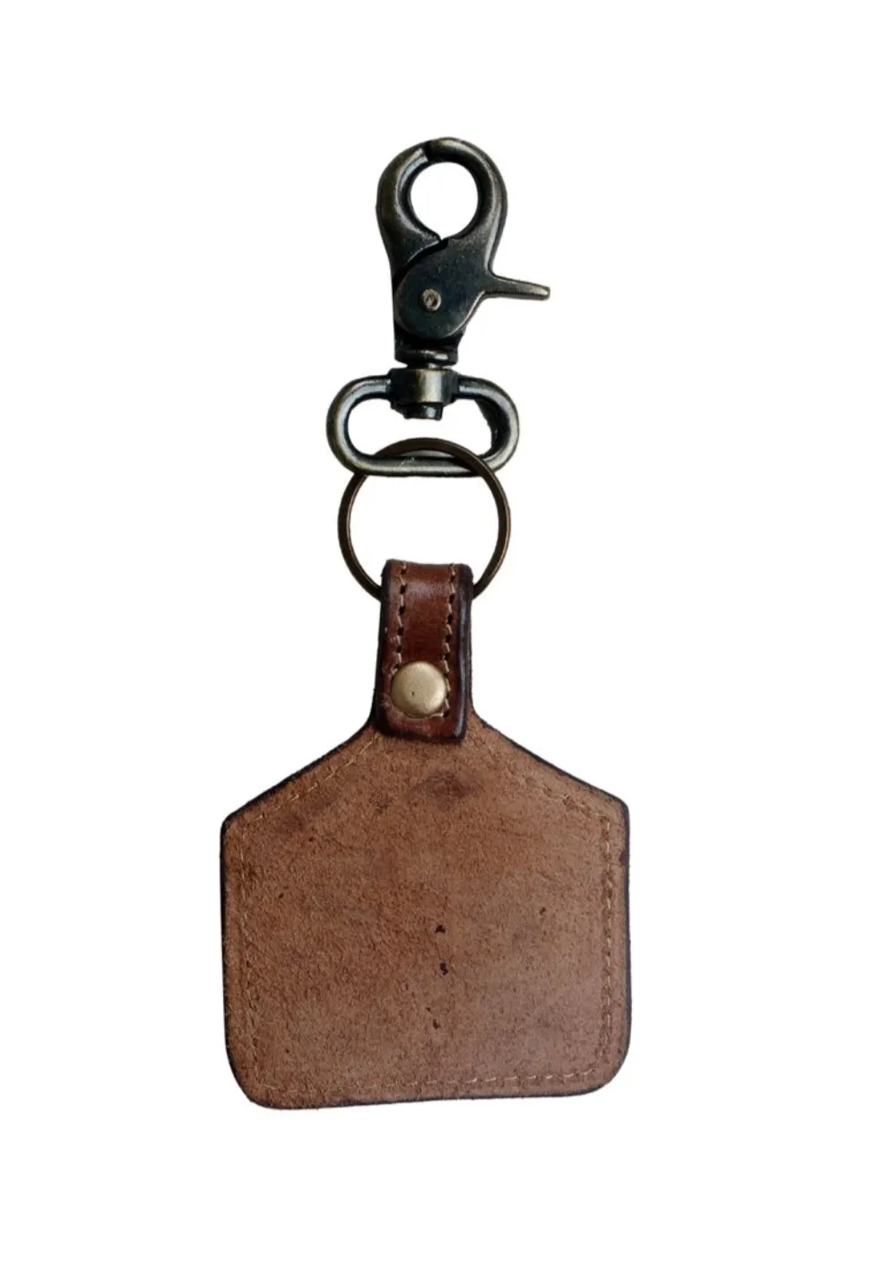 Cactus Leather Key Chain