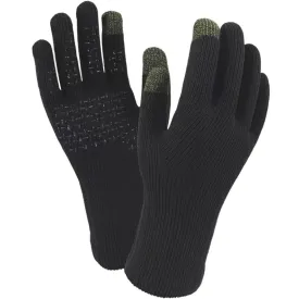 DexShell Mens THERMIT Waterproof Touchscreen Knitted Seamless Gloves - Black