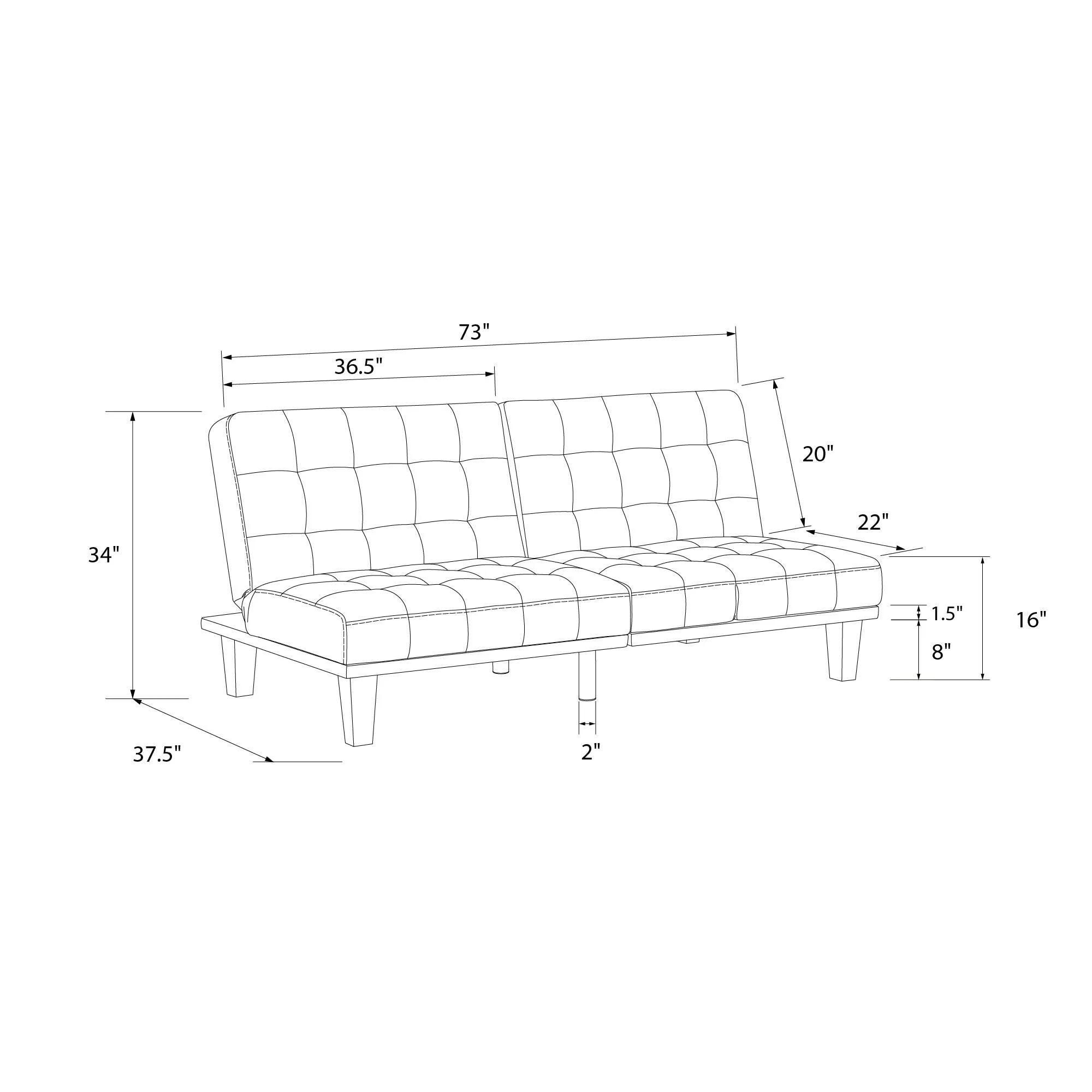 Dexter Futon Sofa Bed