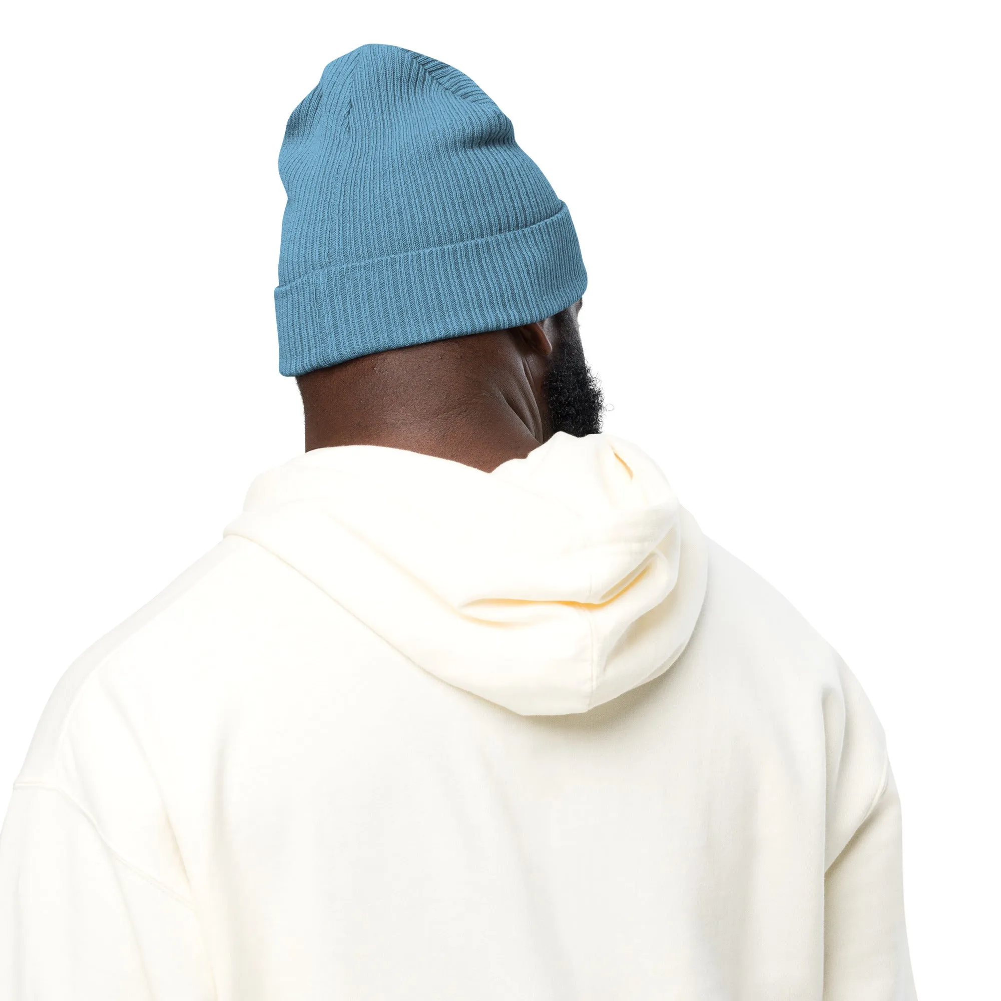 Embroidered Organic Ribbed Beanie - TWCC