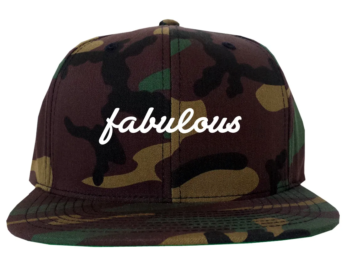 Fabulous Script Mens Snapback Hat