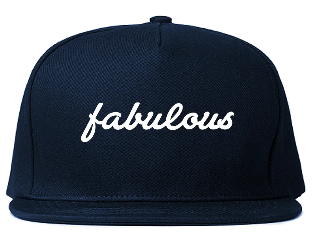 Fabulous Script Mens Snapback Hat