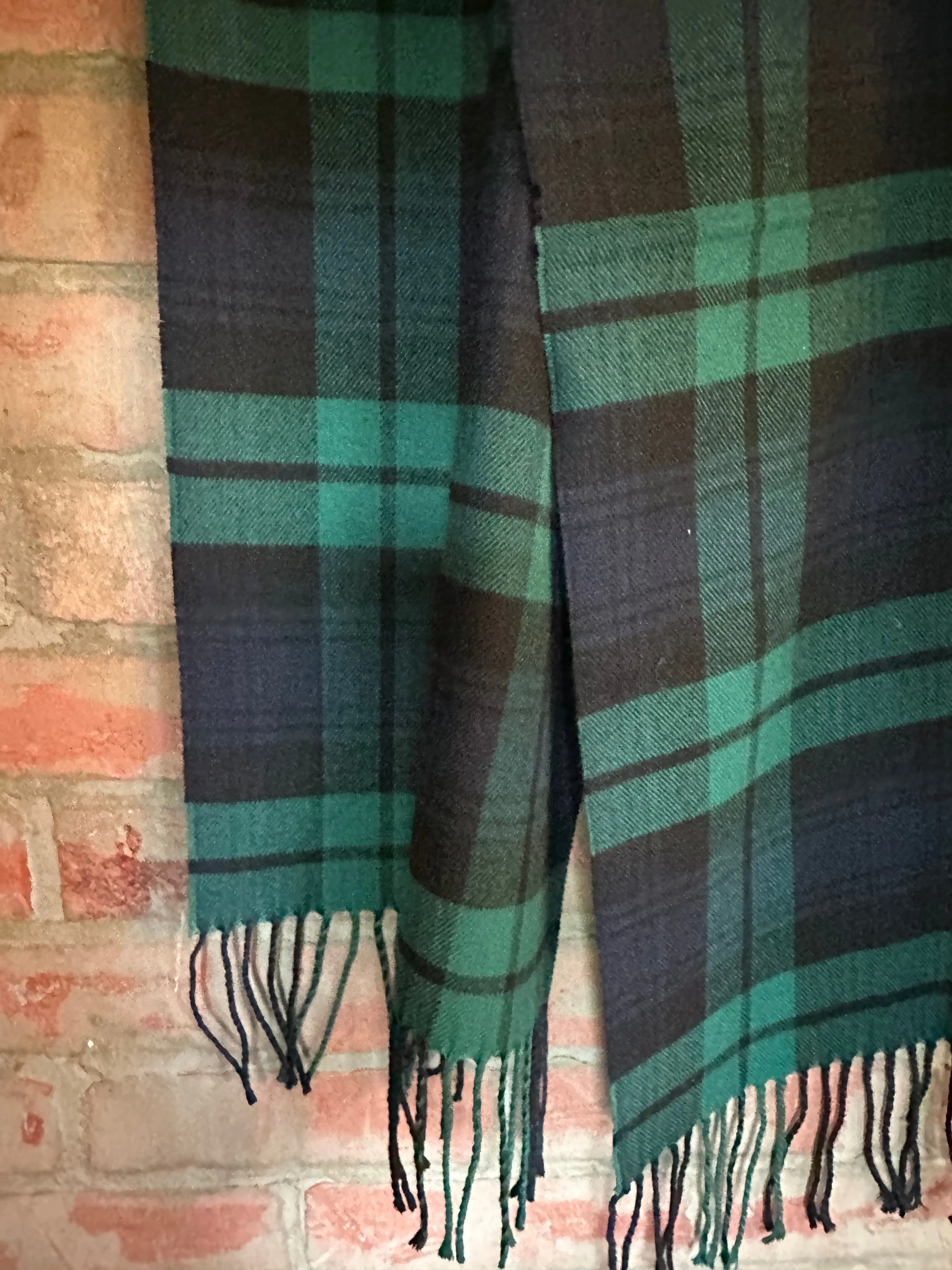 Faux Cashmere | Black Watch Tartan