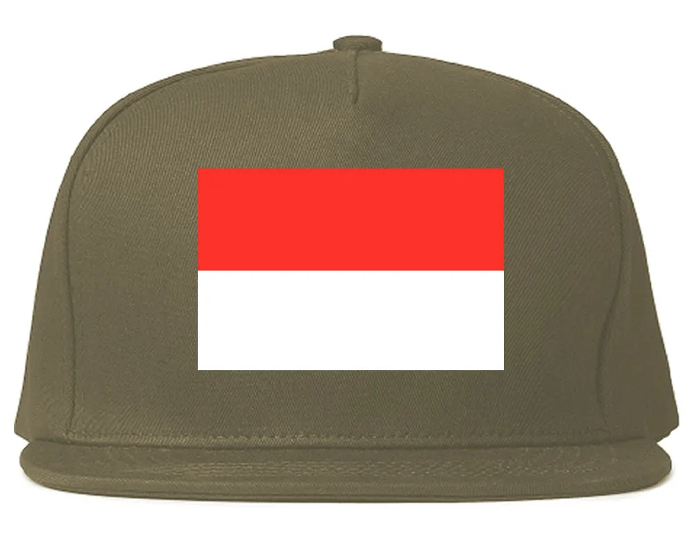 Indonesia Flag Country Printed Snapback Hat Cap