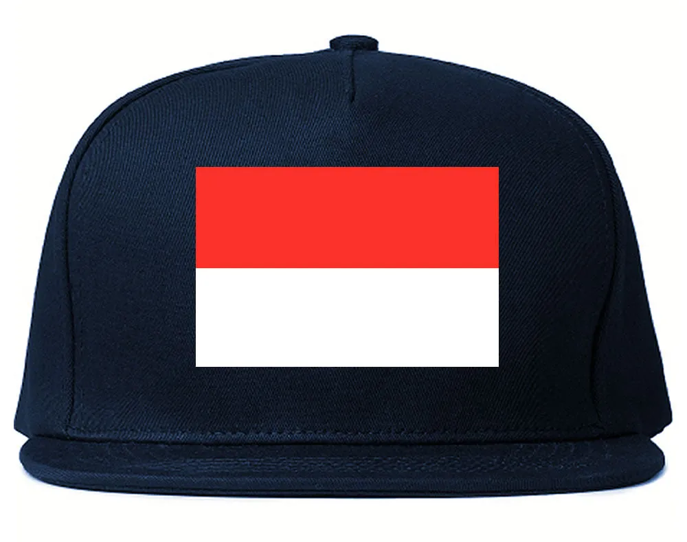 Indonesia Flag Country Printed Snapback Hat Cap