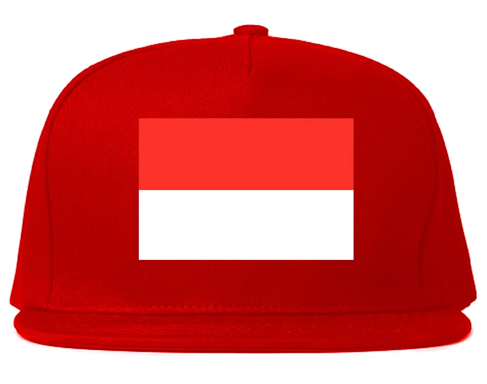 Indonesia Flag Country Printed Snapback Hat Cap