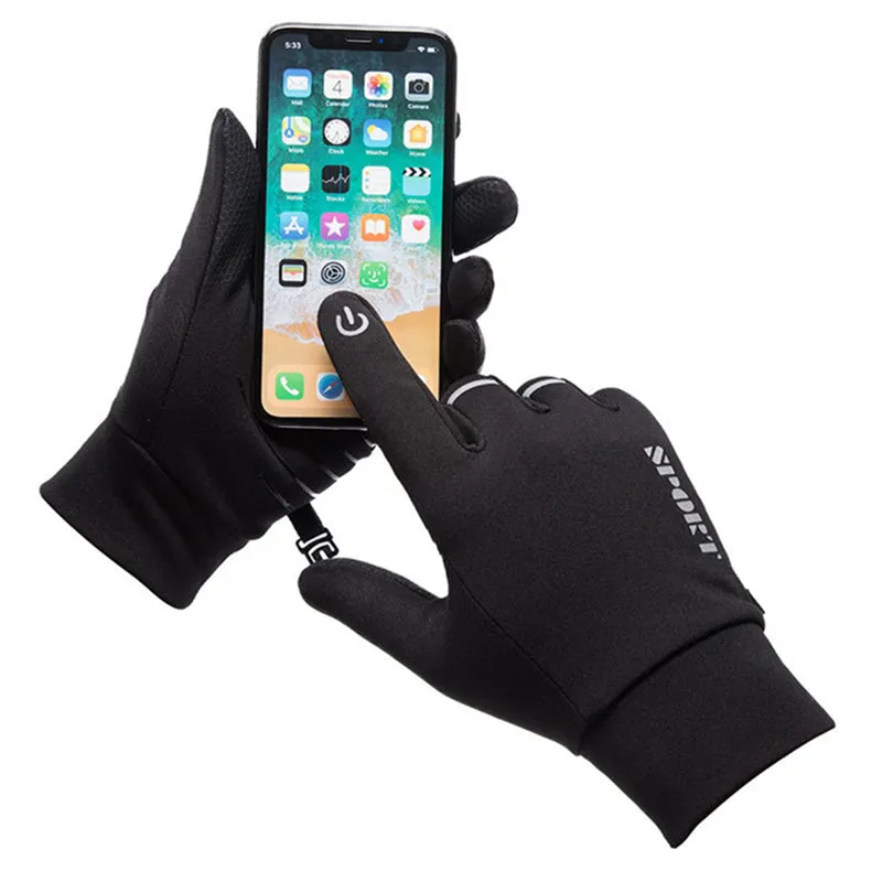 Men's or Women's Reflective Touch Screen Waterproof Riding Gloves