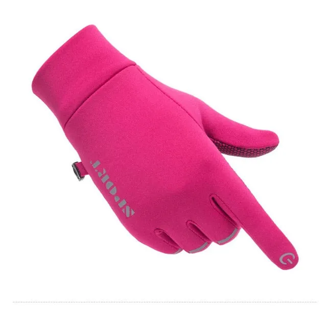 Men's or Women's Reflective Touch Screen Waterproof Riding Gloves