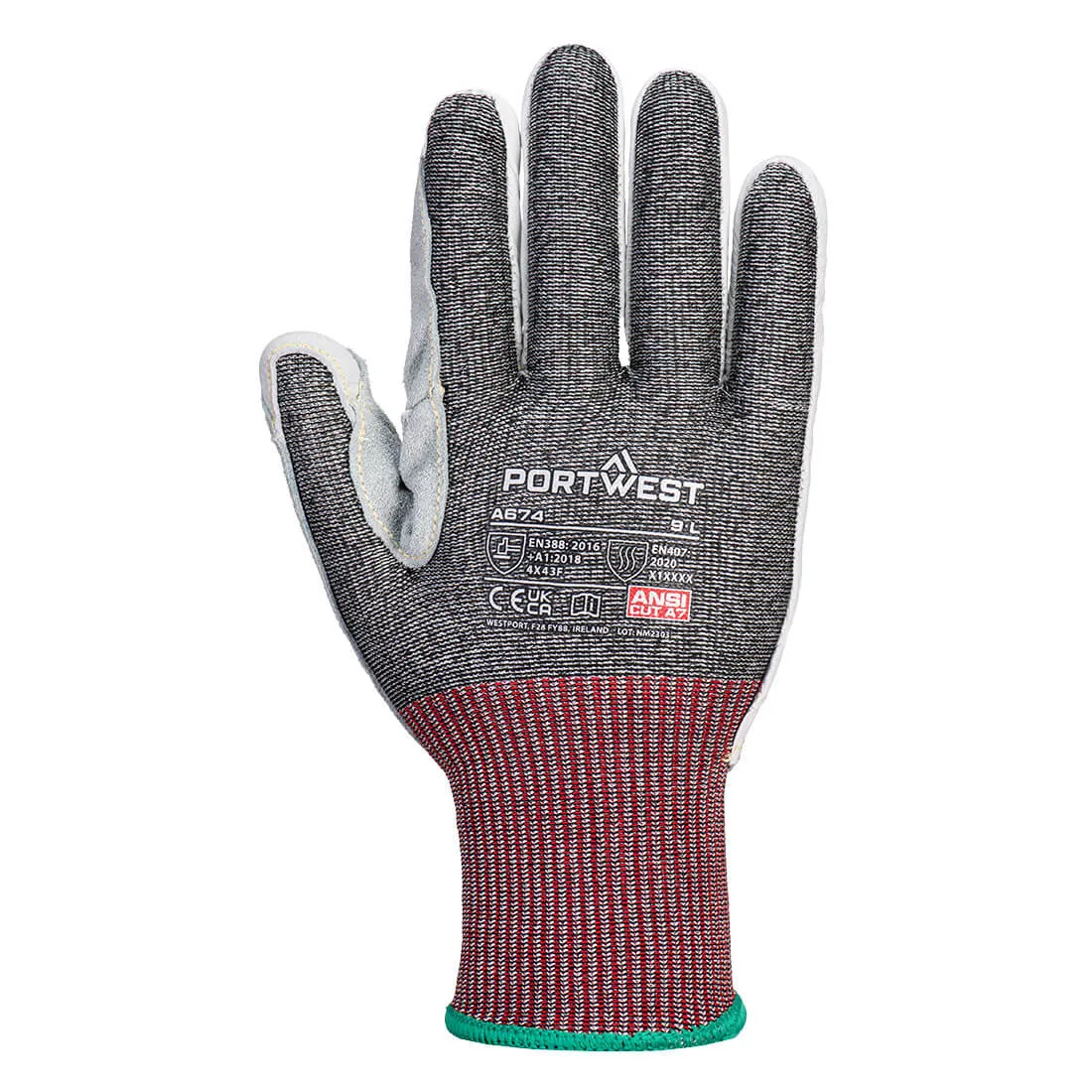 PW A674 - CS Cut F13 Leather Glove A7