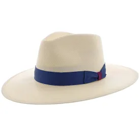 Santa Monica - Stetson Natural Wide Brim Shantung Straw Fedora Hat