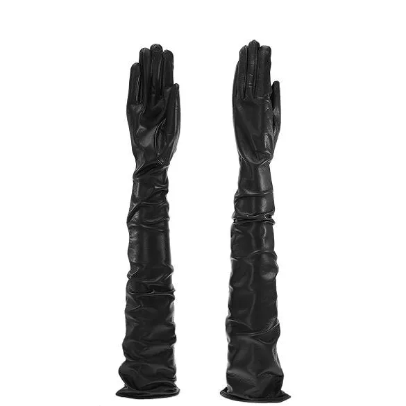 Sorrento | Opera Length Leather Gloves (60cm)