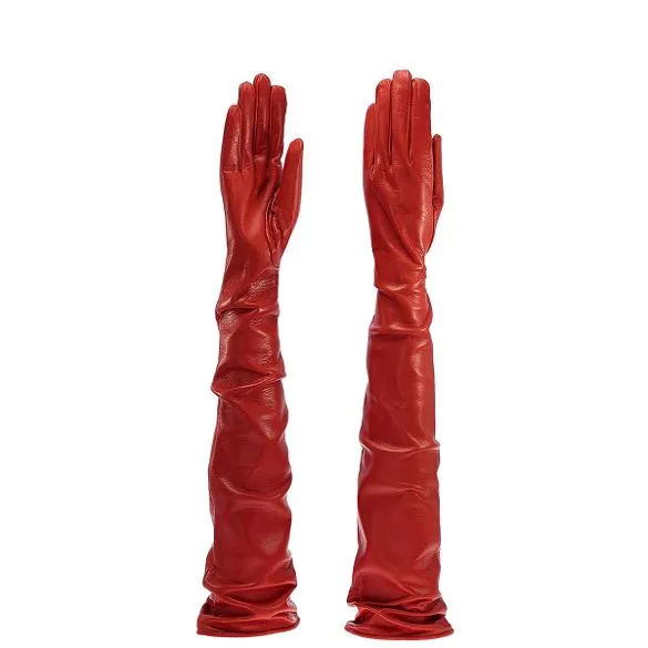 Sorrento | Opera Length Leather Gloves (60cm)