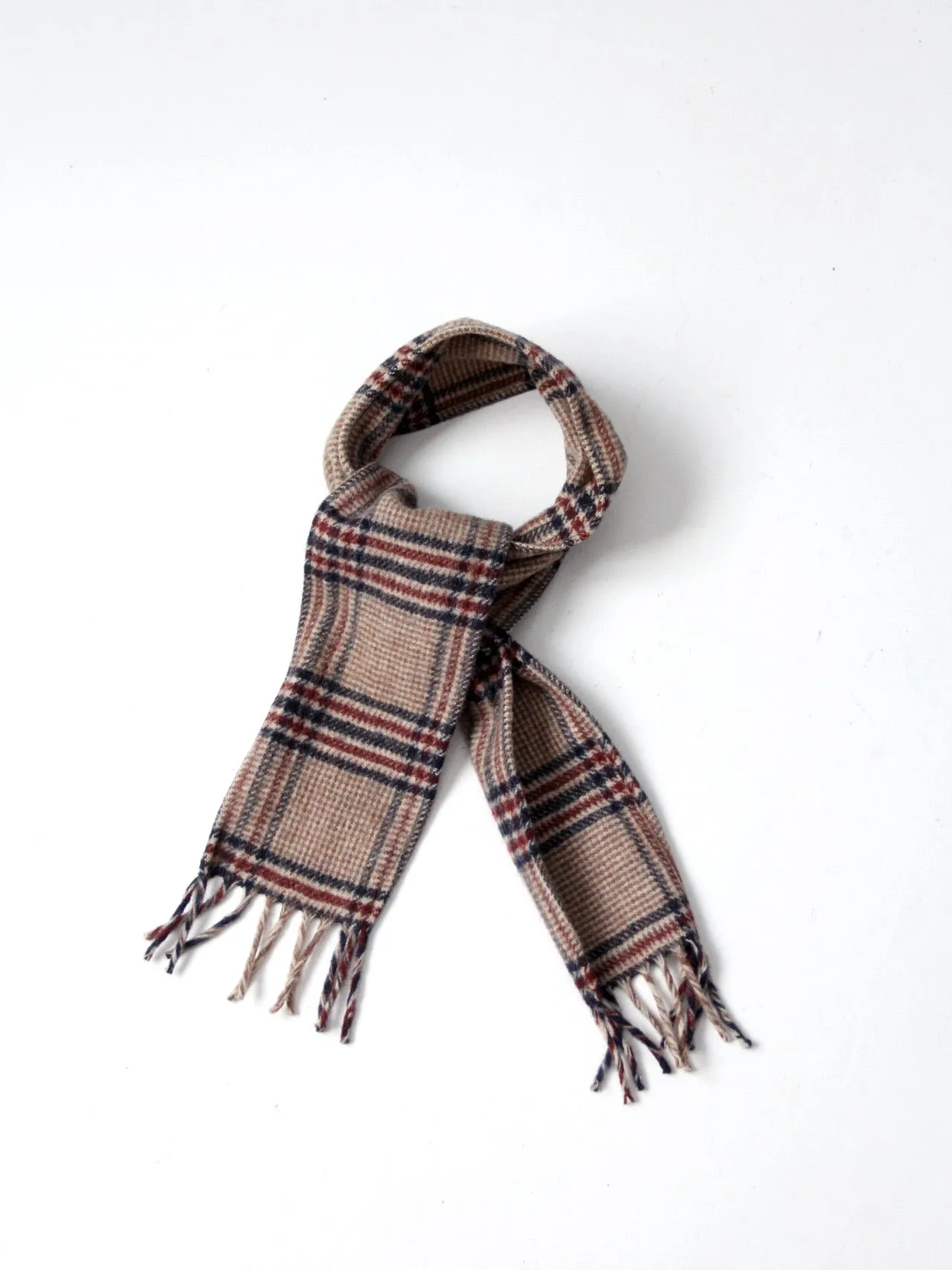 vintage plaid scarf